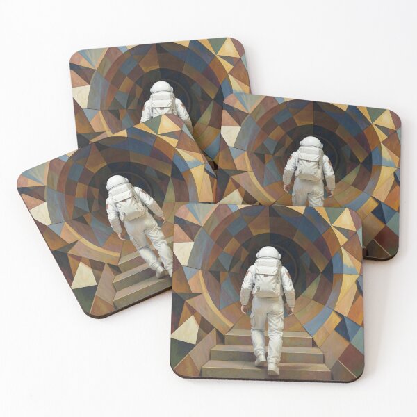 Item preview, Cubist Astronaut Walking to Tunnel designed and sold by Bloomkept.
