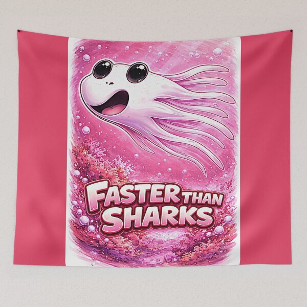 Item preview, I swim faster than a shark (girl) designed and sold by NubesDesignCH.
