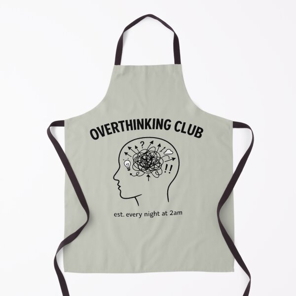 Item preview, Overthinking Club T-Shirt – Funny Anxiety Humor Minimalist Design designed and sold by MWSailingClub.