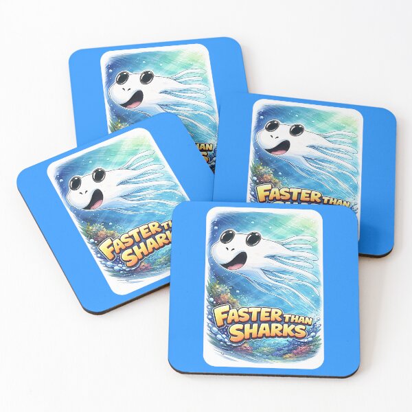 Item preview, I swim faster than the shark (boy) designed and sold by NubesDesignCH.