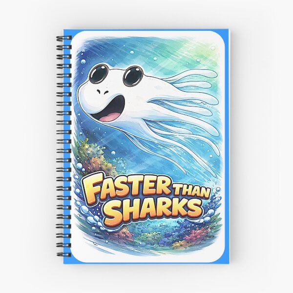 Item preview, I swim faster than the shark (boy) designed and sold by NubesDesignCH.
