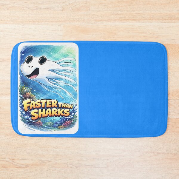 Item preview, I swim faster than the shark (boy) designed and sold by NubesDesignCH.
