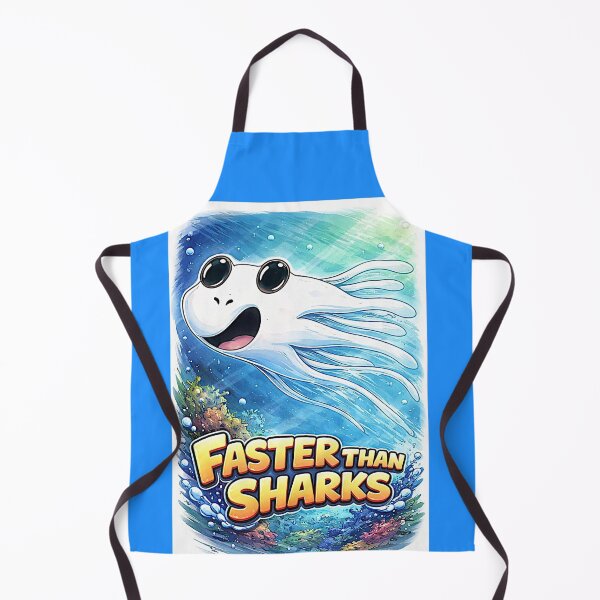 Item preview, I swim faster than the shark (boy) designed and sold by NubesDesignCH.