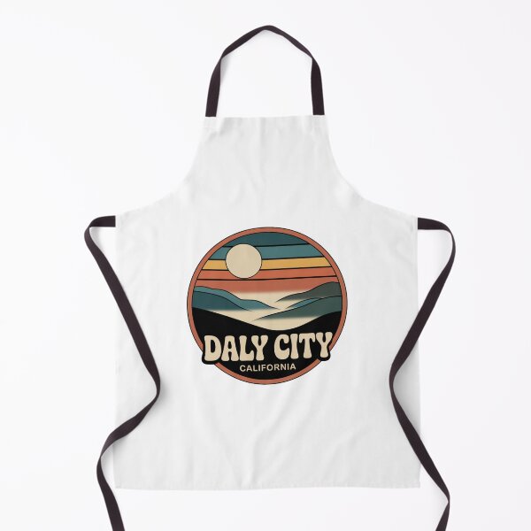 Item preview, Daly City California: Retro Landscape Sunset Badge designed and sold by CircinusStore.