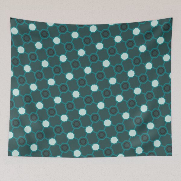 Item preview, Mid Century Hexagon Motif - Abstract Geometric Print  - Bridesmaid Gifts designed and sold by RoyalStarsPatts.