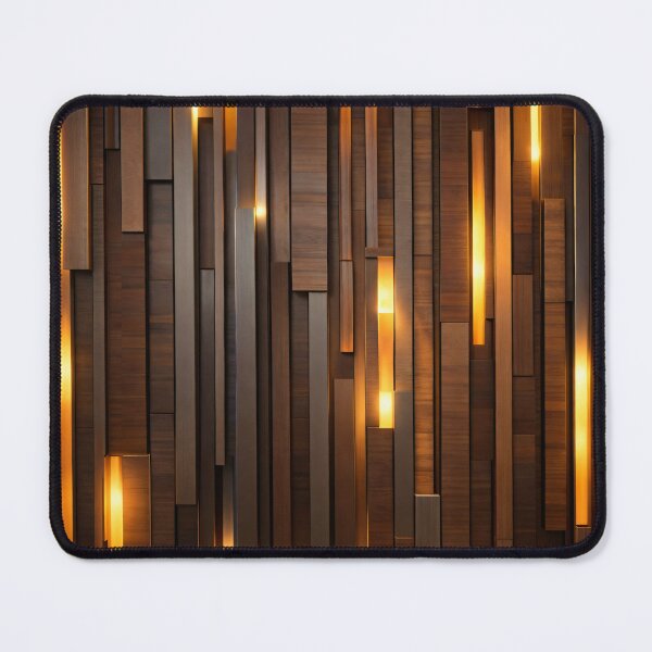 Item preview, Modern Wood Panel Abstract with Golden Light Wall Art designed and sold by Kaleidoscope Print.