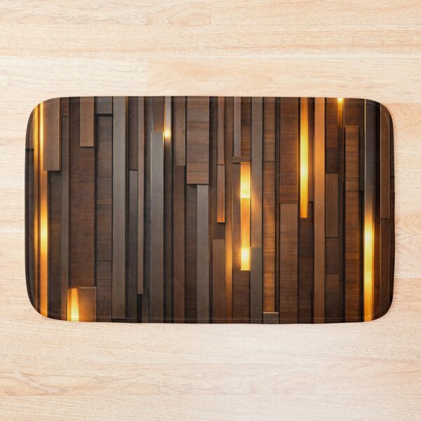 Item preview, Modern Wood Panel Abstract with Golden Light Wall Art designed and sold by Kaleidoscope Print.