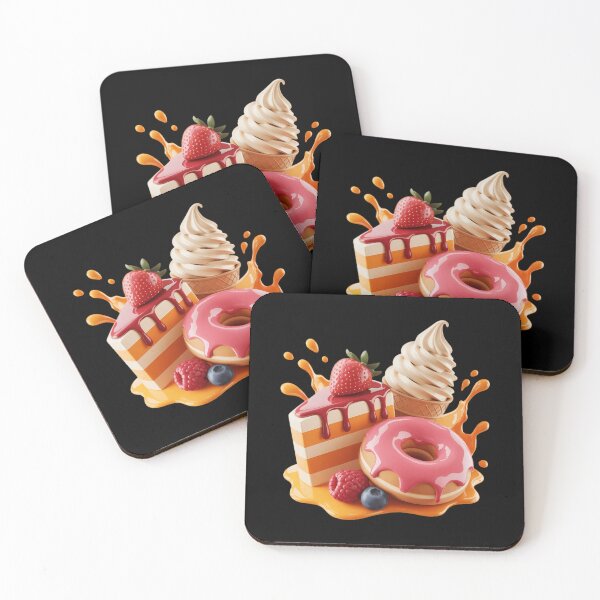 Item preview, Dessert Splash Sweet Treats Cake, Donut & Ice Cream designed and sold by Formatage.