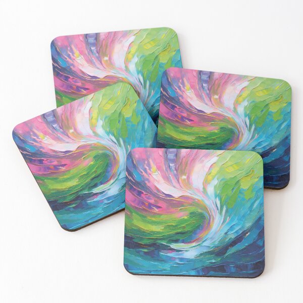 Item preview, Vibrant abstract work in blue, green and pink designed and sold by Photopat.