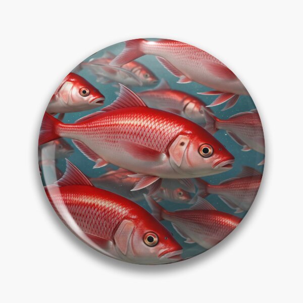 Item preview, Red Snapper School Underwater Ocean Life Coastal Wall Art Print designed and sold by Kaleidoscope Print.