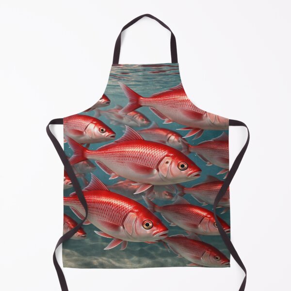 Item preview, Red Snapper School Underwater Ocean Life Coastal Wall Art Print designed and sold by Kaleidoscope Print.
