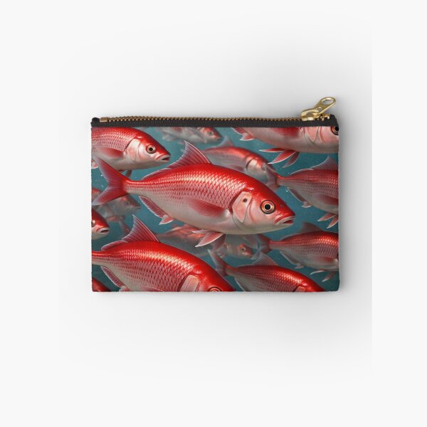 Item preview, Red Snapper School Underwater Ocean Life Coastal Wall Art Print designed and sold by Kaleidoscope Print.