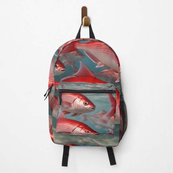 Item preview, Red Snapper School Underwater Ocean Life Coastal Wall Art Print designed and sold by Kaleidoscope Print.
