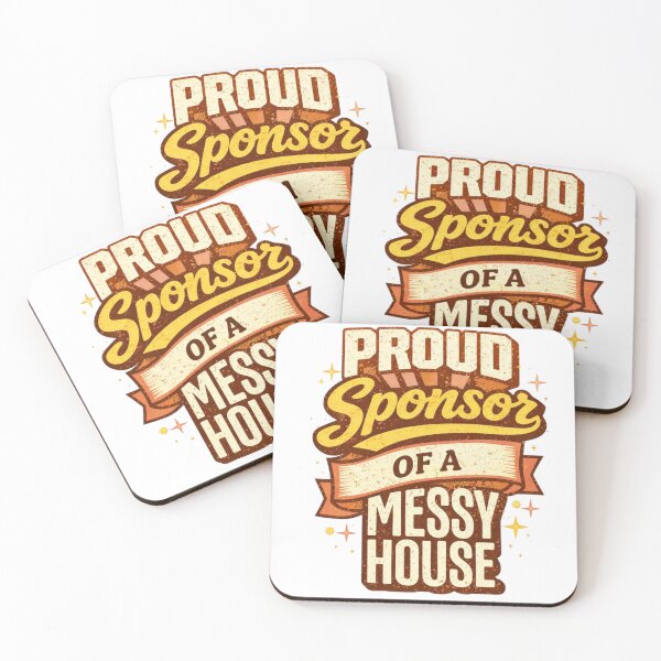 Item preview, Proud Sponsor Of A Messy House - Retro Funny Mom Shirt designed and sold by TeeVex.