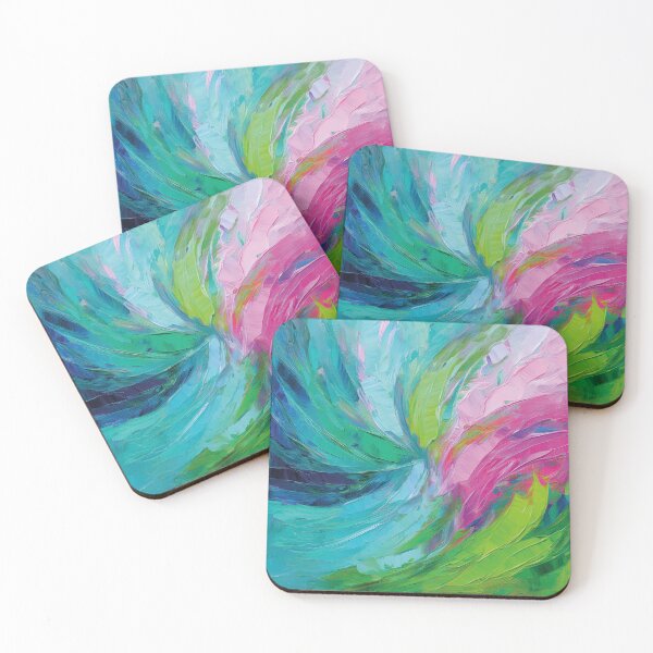 Item preview, Vibrant abstract work in blue, green and pink designed and sold by Photopat.