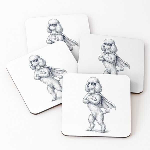 Item preview, Vintage Poodle Hero Superhero Dog Lover designed and sold by DoodleTortle.