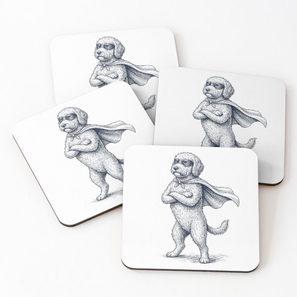 Item preview, Vintage Portuguese Water Dog Hero Superhero Dog Lover designed and sold by DoodleTortle.
