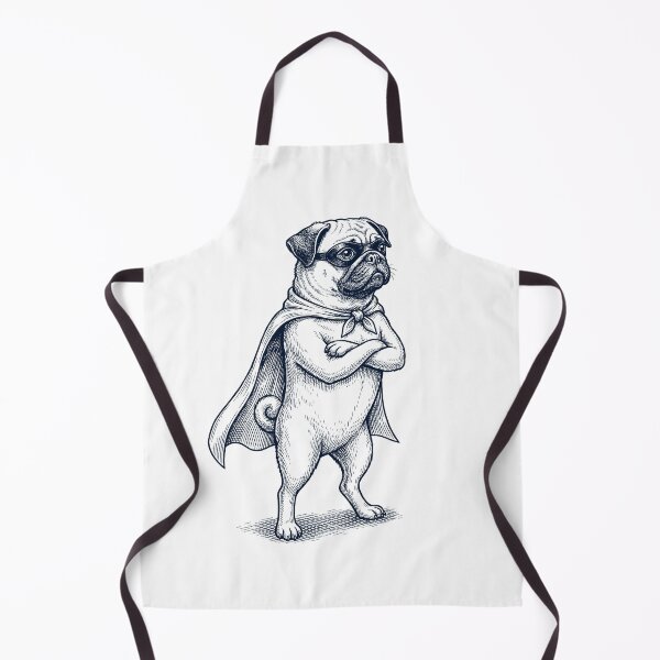 Item preview, Vintage Pug Hero Superhero Dog Lover designed and sold by DoodleTortle.