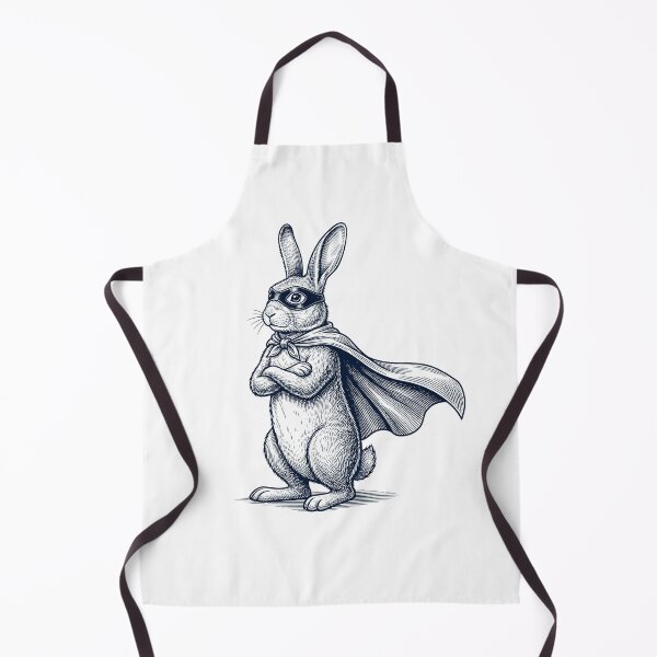 Item preview, Vintage Rabbit Hero Superhero Animal Lover designed and sold by DoodleTortle.