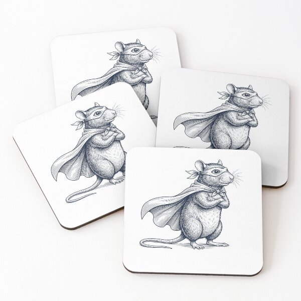 Item preview, Vintage Rat Hero Superhero Animal Lover designed and sold by DoodleTortle.