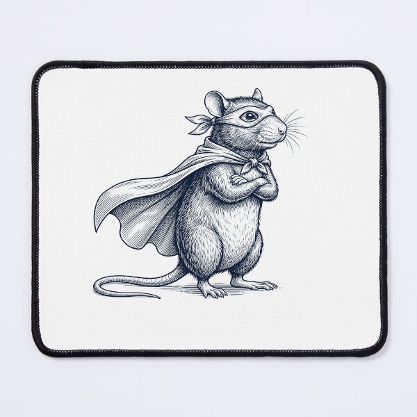 Item preview, Vintage Rat Hero Superhero Animal Lover designed and sold by DoodleTortle.