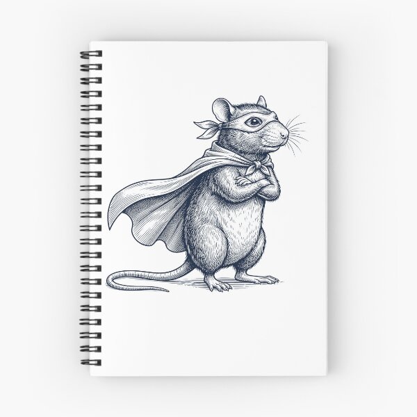 Item preview, Vintage Rat Hero Superhero Animal Lover designed and sold by DoodleTortle.
