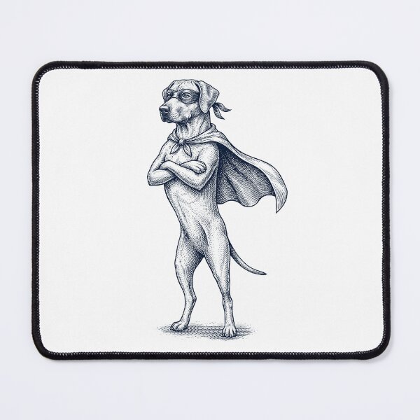 Item preview, Vintage Rhodesian Ridgeback Hero Superhero Dog Lover designed and sold by DoodleTortle.