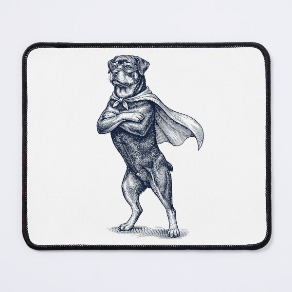 Item preview, Vintage Rottweiler Hero Superhero Dog Lover designed and sold by DoodleTortle.