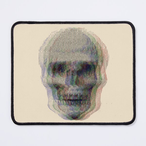 Item preview, Glitch Skull with Vertical Scanlines | Digital Human Distortions designed and sold by MikZviagin.
