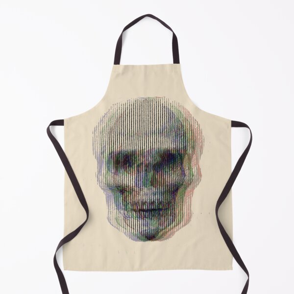 Item preview, Glitch Skull with Vertical Scanlines | Digital Human Distortions designed and sold by MikZviagin.