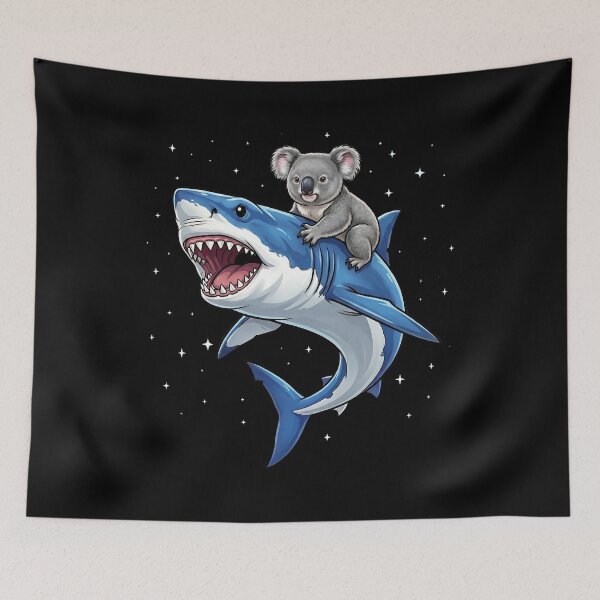 Item preview, Funny Koala Riding Shark Animal Lover designed and sold by TerryConnells.