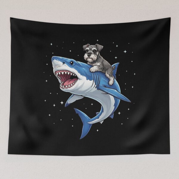 Item preview, Funny Miniature Schnauzer Shark Dog Mom Dad Lover designed and sold by TerryConnells.
