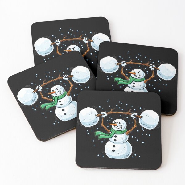 Item preview, Weightlifting Snowman Funny Christmas Gym Humor designed and sold by eliramaison.