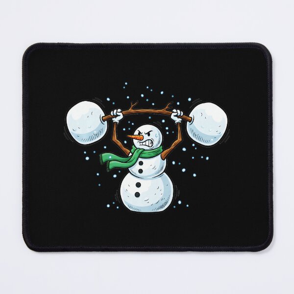 Item preview, Weightlifting Snowman Funny Christmas Gym Humor designed and sold by eliramaison.