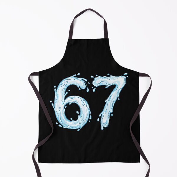Item preview, 67 Liquid Drip Meme Cool Glossy Number designed and sold by gladysenglish.