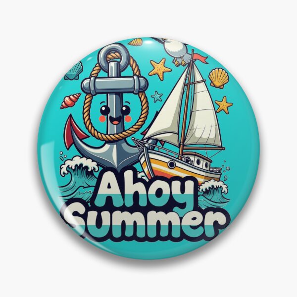 Item preview, HAPPY ANCHOR CARTOON FOR CHILDREN AHOY SUMMER designed and sold by MWSailingClub.