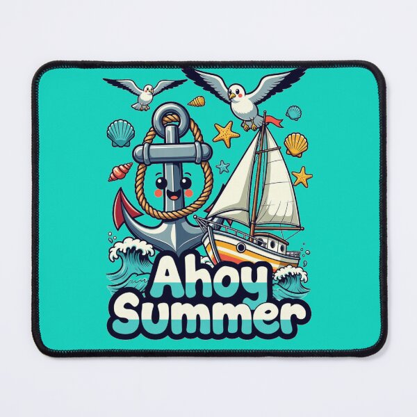 Item preview, HAPPY ANCHOR CARTOON FOR CHILDREN AHOY SUMMER designed and sold by MWSailingClub.