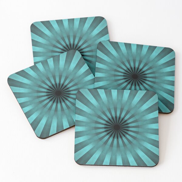 Item preview, Teal Sunburst Blending Rays designed and sold by IntelliMindDesigns.
