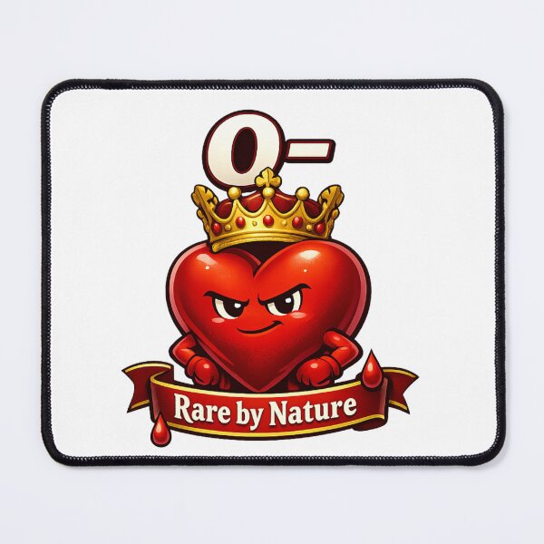 Item preview, Blood Type 0 Negativ - Universal Donor Crowned Heard Desing designed and sold by Indefix.