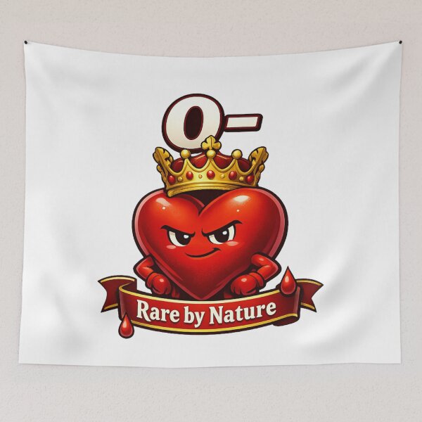 Item preview, Blood Type 0 Negativ - Universal Donor Crowned Heard Desing designed and sold by Indefix.