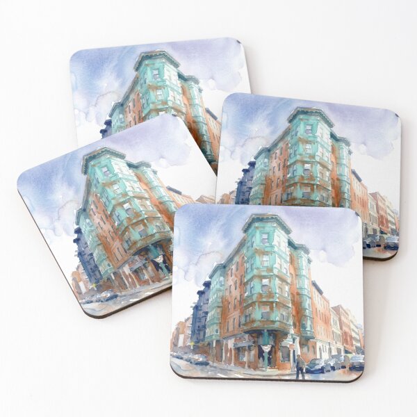 Item preview, Boston North End Watercolor designed and sold by caracatita75.