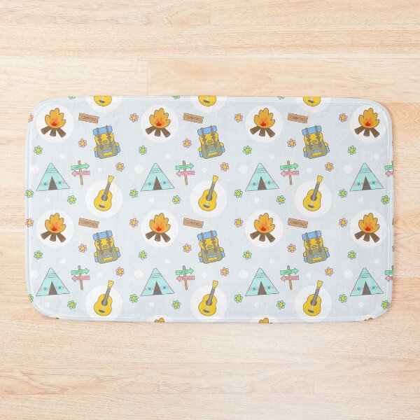 Item preview, Camping Cute Pattern for Summer Outdoor Kids Party designed and sold by nuchz.