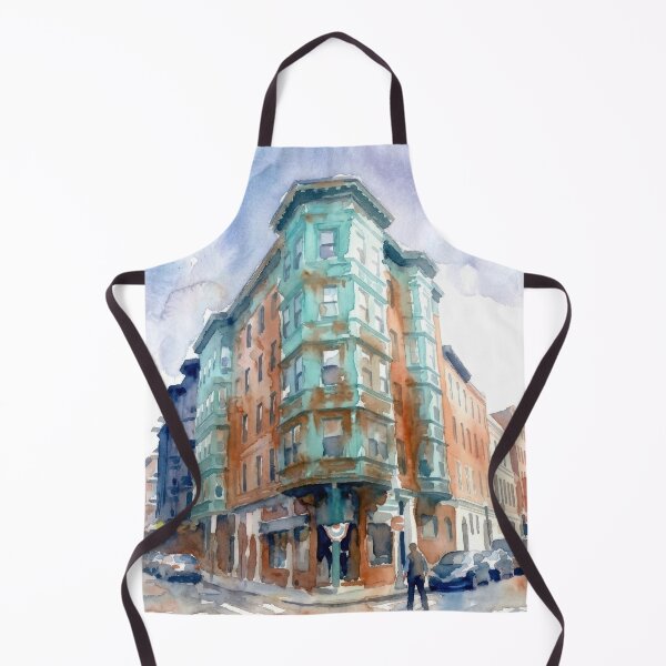 Item preview, Boston North End Watercolor designed and sold by caracatita75.