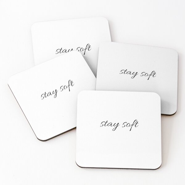 Item preview, Stay Soft Minimal Handwritten Typography Quote Design designed and sold by onubi.