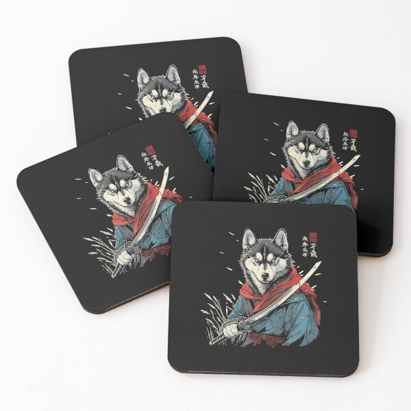 Item preview, Samurai Wolf Illustration Fierce Animal Warrior  designed and sold by titanlevi.