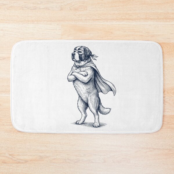Item preview, Vintage Saint Bernard Hero Superhero Dog Lover designed and sold by DoodleTortle.