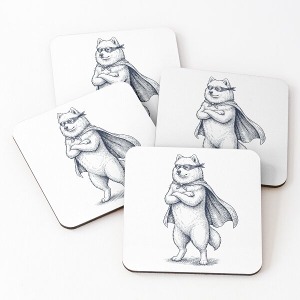 Item preview, Vintage Samoyed Hero Superhero Dog Lover designed and sold by DoodleTortle.