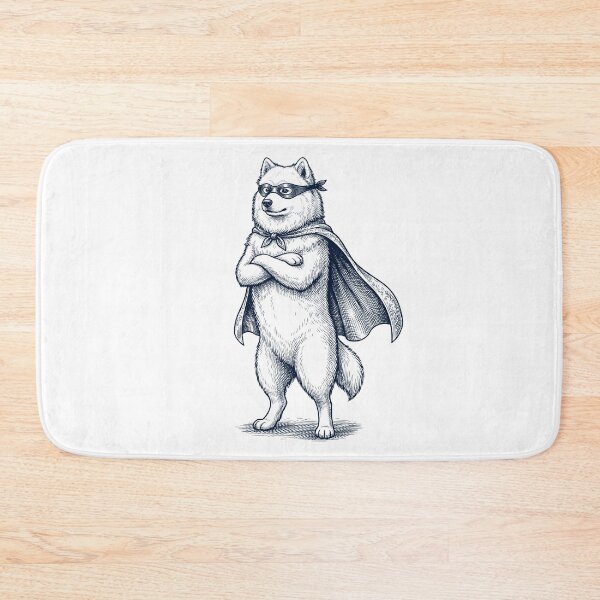 Item preview, Vintage Samoyed Hero Superhero Dog Lover designed and sold by DoodleTortle.