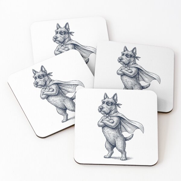 Item preview, Vintage Scottish Terrier Hero Superhero Dog Lover designed and sold by DoodleTortle.