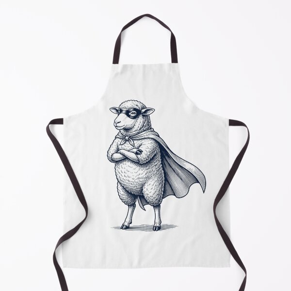 Item preview, Vintage Sheep Hero Superhero Animal Lover designed and sold by DoodleTortle.